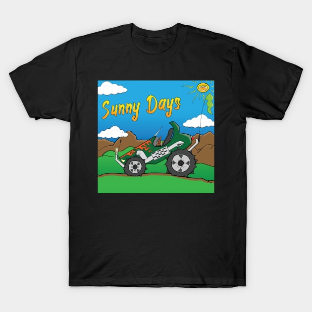 Sunny Days Green Offroad 4x4 Rock Crawler Truck T-Shirt by Dad n Son Designs